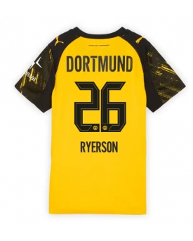 Billige Fotballdrakt Borussia Dortmund Julian Ryerson #26 Replika Hjemmedrakt Dame 2025-26 Kortermet Billige Fotballdrakt Borussia Dortmund Julian Ryerson #26 Replika Hjemmedrakt Dame 2025-26 Kortermet